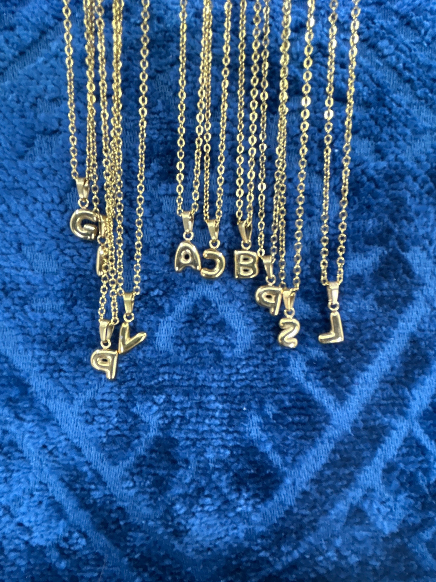 3 Grace Jewelry - Bubble Initial Necklace