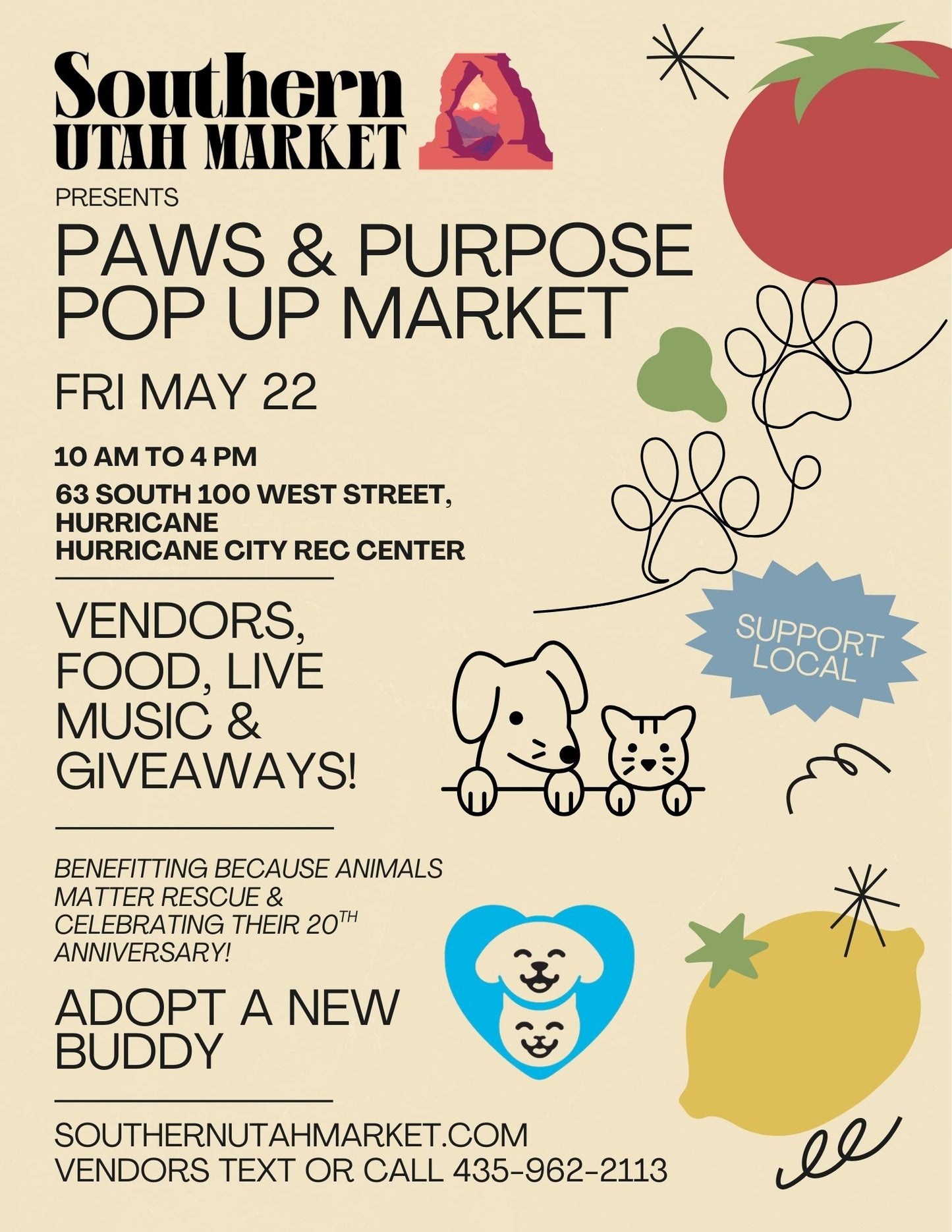 Paws & Purpose Pop Up Market
