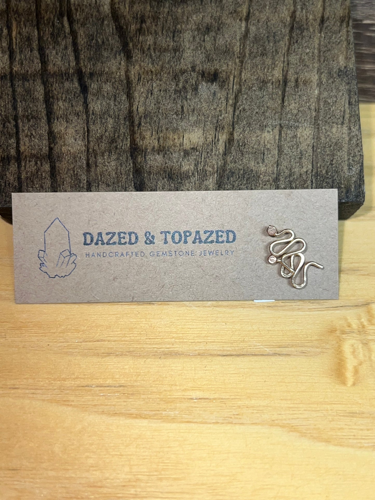 Dazed & Topazed - Lucky Snake Crawler Earrings