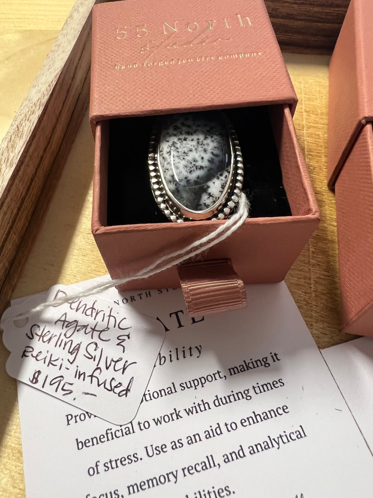 55 North Studio - Dendritic Agate Ring