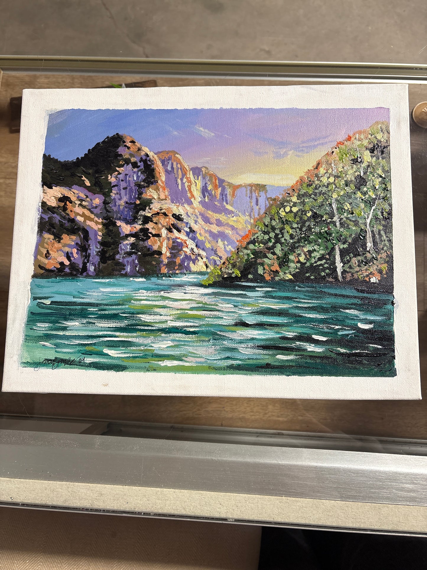 Sara Barker Art - Island Mountains