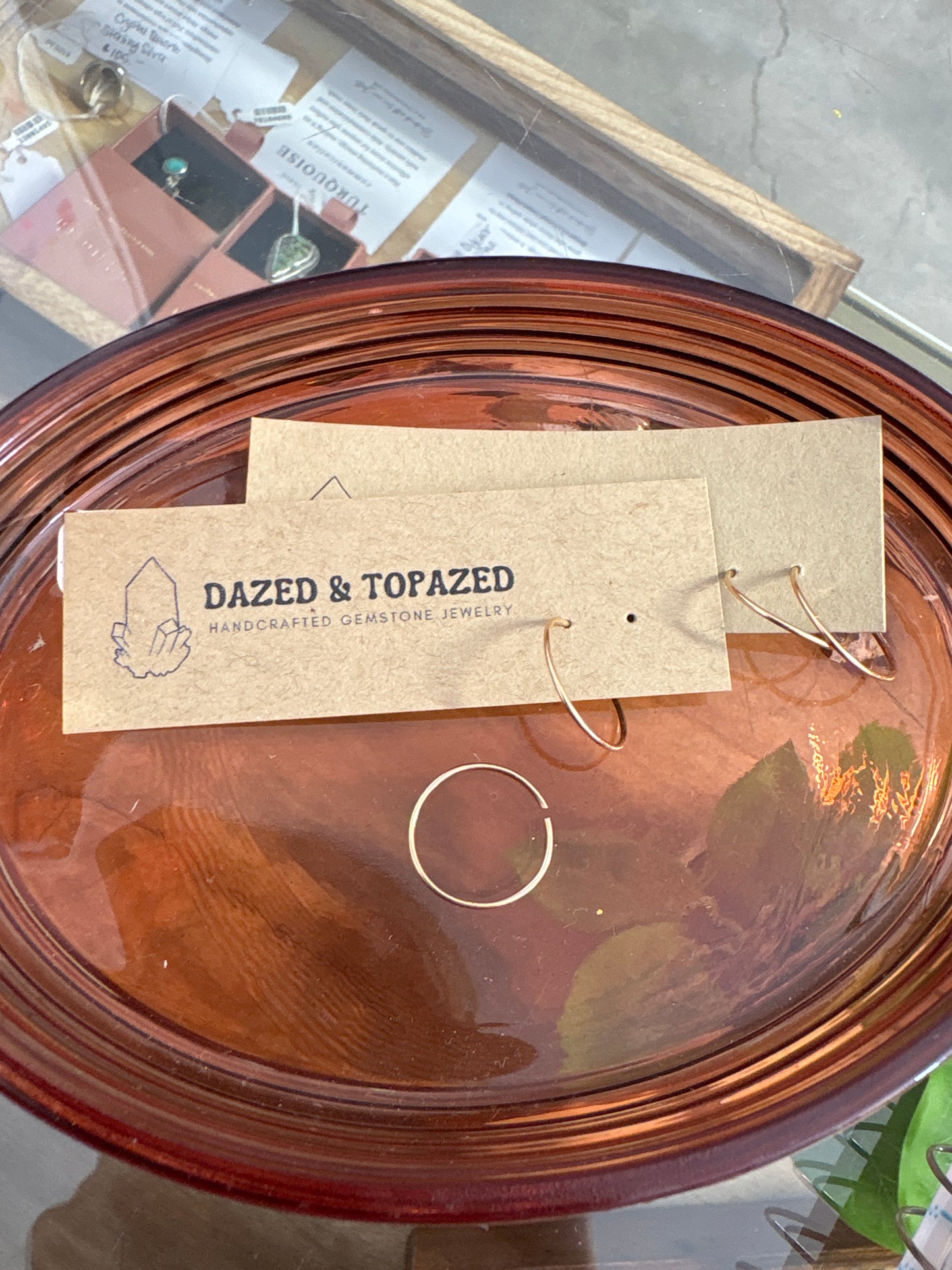 Dazed & Topazed - Seamless Hoop Earrings Gold
