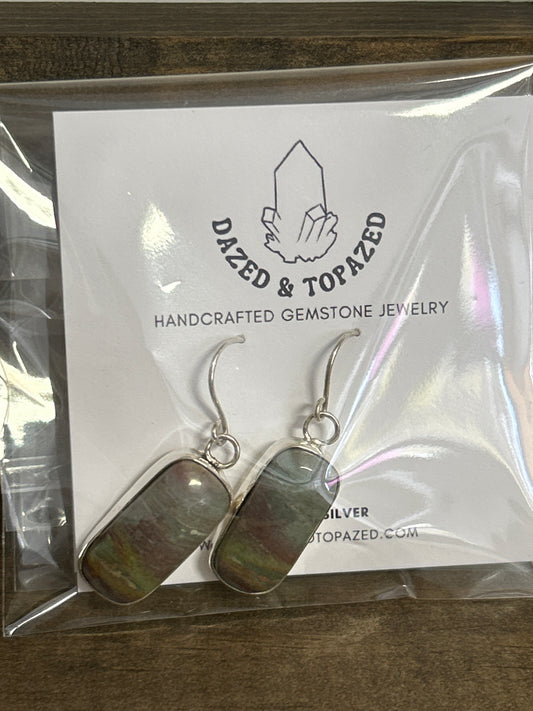 Dazed & Topazed - Crayola Jasper Stone Earrings