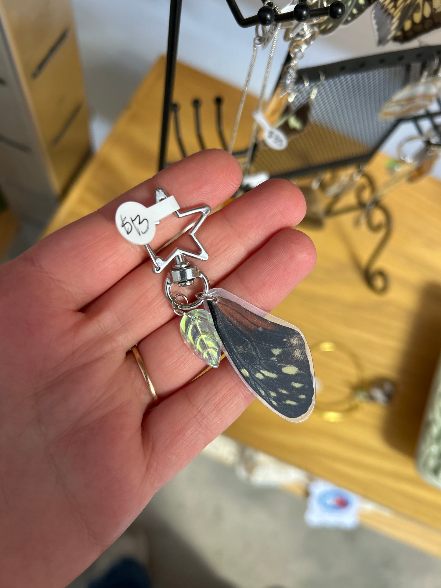 LoveBug Accessories - Star Butterfly Wing Keychain