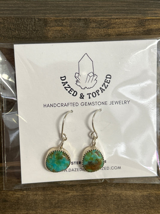 Dazed & Topazed - Kingman Turquoise Earrings
