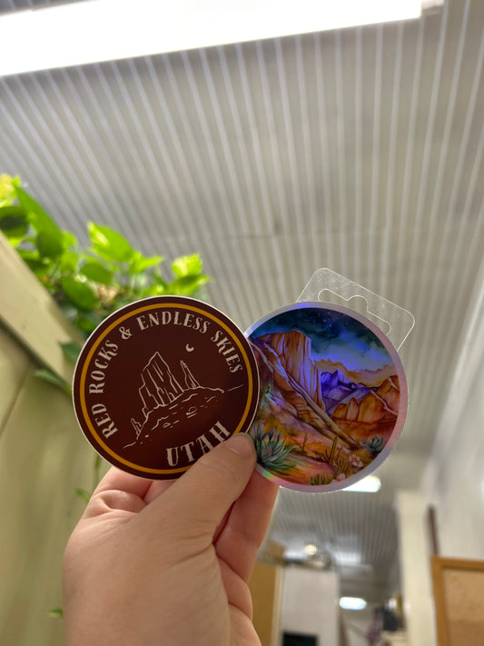 Wilde Collective - Circle Utah Stickers
