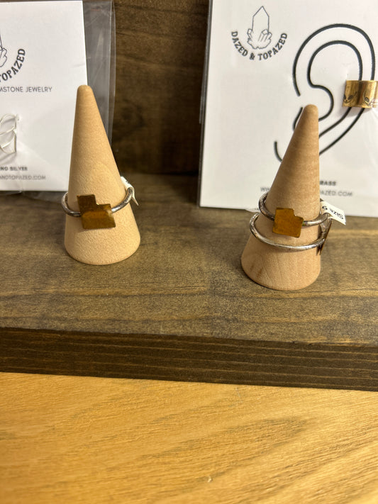 Dazed & Topazed - Utah State Rings