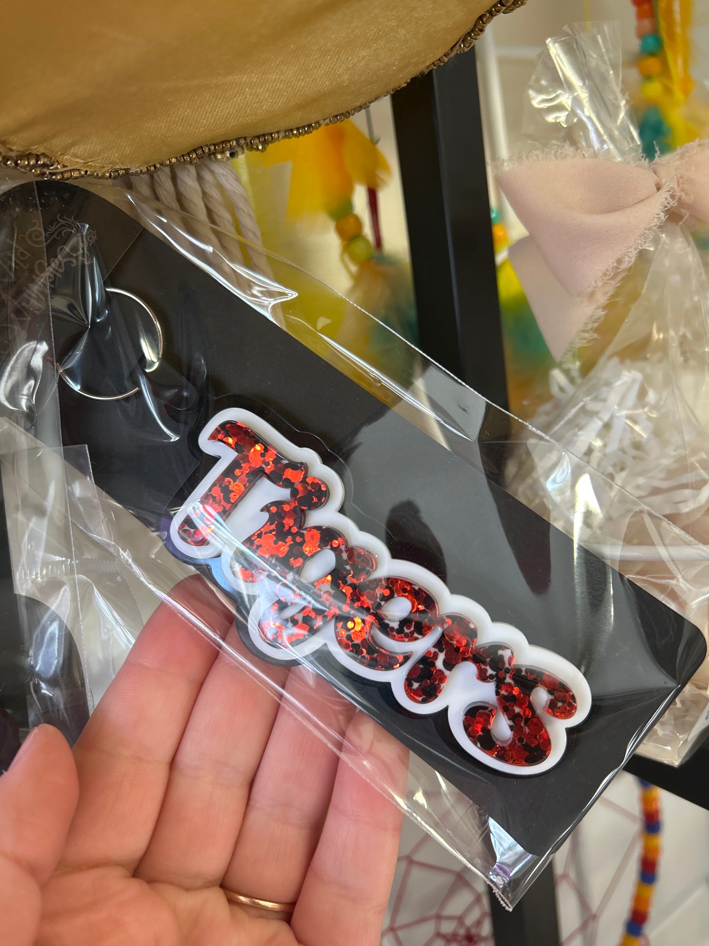 Wild Whimsies - Glitter Acrylic Bag Tag