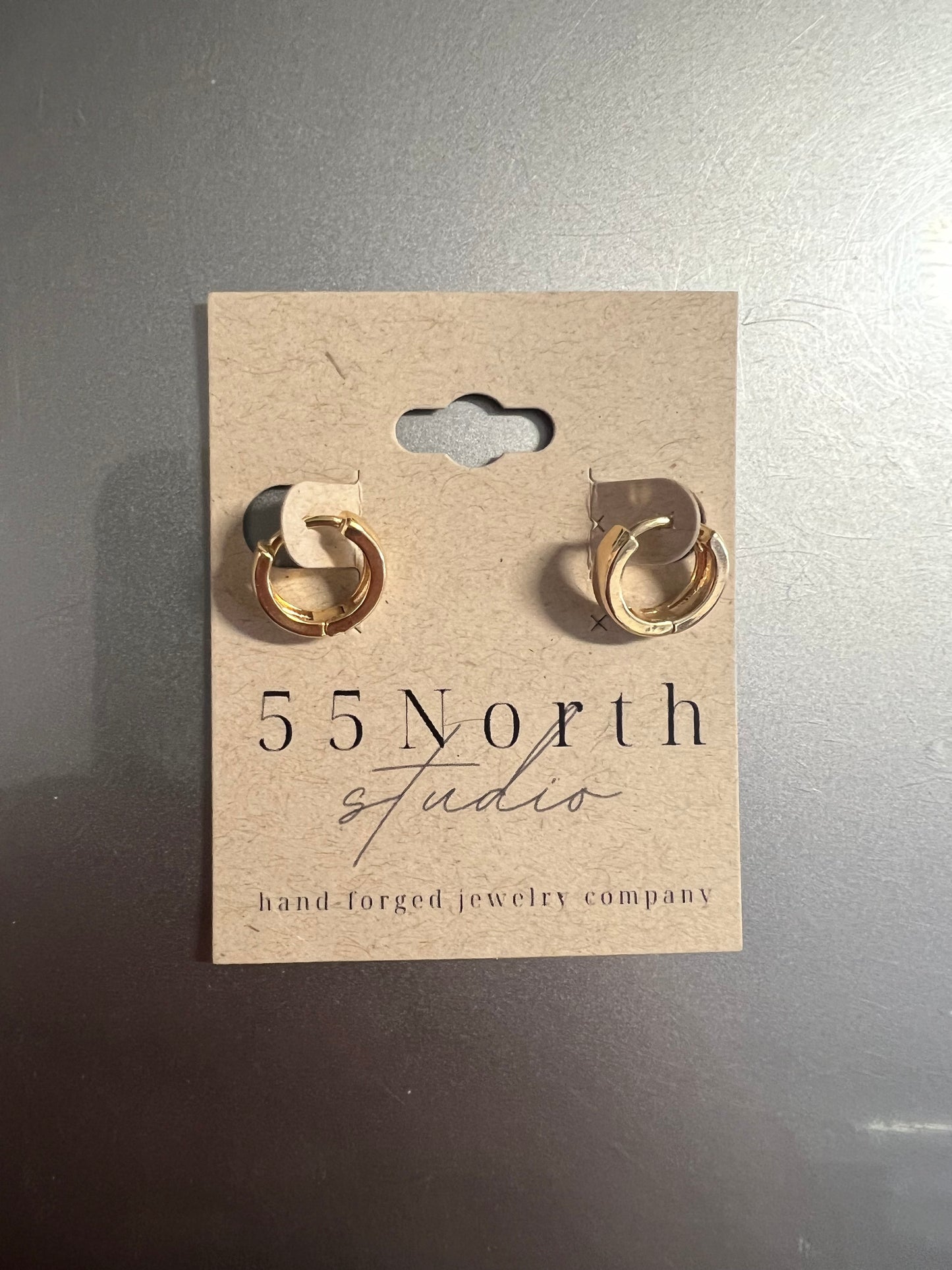 55 North Studio - 14 K Gold Filled Huggies