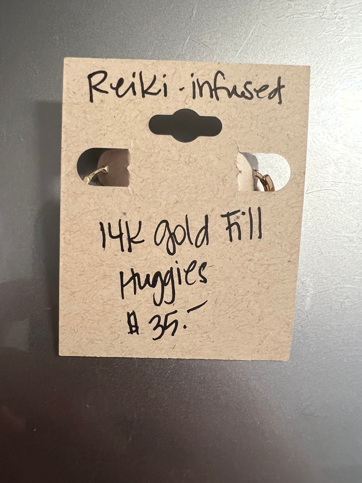 55 North Studio - 14 K Gold Filled Huggies