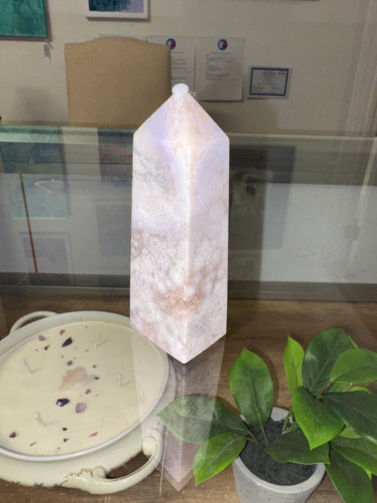 Agateway Apothecary- Purple Flower Agate Tower