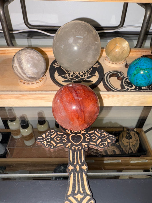 Agateway Apothecary - Fire Quartz Sphere